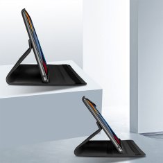 GS Ovitek za iPad 11" 2025 A16 (11. generacija) / iPad 10.9" 2022 (10. generacija), vrtljiv za 360 stopinj, črn