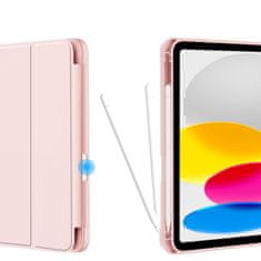 GS Ovitek za iPad 11" 2025 A16 (11. gen.) / iPad 10.9" 2022 (10. gen.), pametni pisalo, z držalom za pisalo, roza