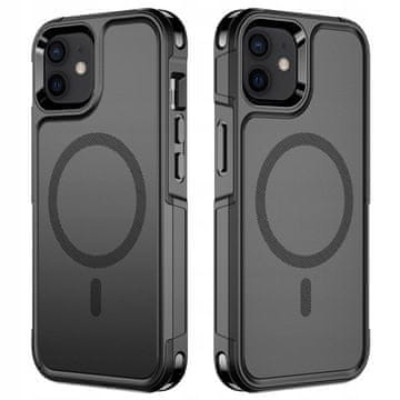 GS Ovitek za iPhone 12/12 Pro, MagForce MagSafe, črn