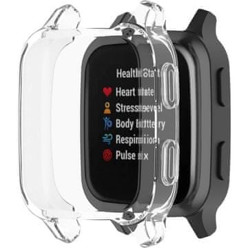GS 2v1 ovitek z zaščitnim ščitnikom za zaslon za Garmin Venu Sq, prozoren
