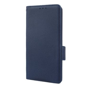GS Preklopni ovitek za Motorola Moto G72, tanek magnet za denarnico, temno moder