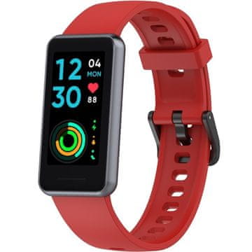 GS Silikonski pašček za Realme Band 2, rdeč