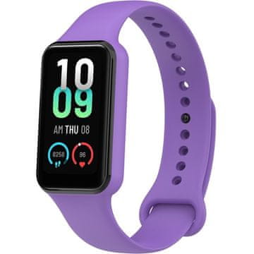 GS Silikonski pašček za Xiaomi Amazfit Band 7, vijoličen