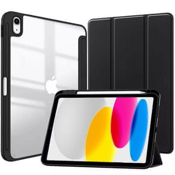 GS Ovitek za iPad 11" 2025 A16 (11. gen.) / iPad 10.9" 2022 (10. gen.), Smartcase Hybrid, z držalom za pisalo, črn