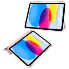 Overboard Ovitek za iPad 11" 2025 A16 (11. gen.) / iPad 10.9" 2022 (10. gen.), Smartcase Hybrid, z držalom za pisalo, svetlo roza