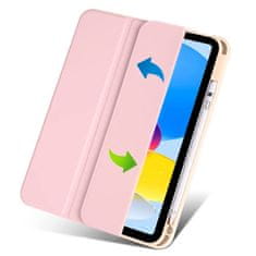 Overboard Ovitek za iPad 11" 2025 A16 (11. gen.) / iPad 10.9" 2022 (10. gen.), Smartcase Hybrid, z držalom za pisalo, svetlo roza