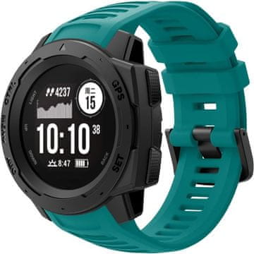 GS Silikonski pašček za Garmin Instinct / Instinct 2, moder