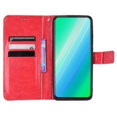 GS Ovitek denarnica Crazy Horse za OnePlus Nord CE 3 Lite 5G, rdeč