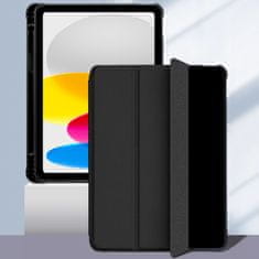 GS Ovitek za iPad 11" 2025 A16 (11. gen.) / iPad 10.9" 2022 (10. gen.), pametni pisalo, z držalom za pisalo, črn