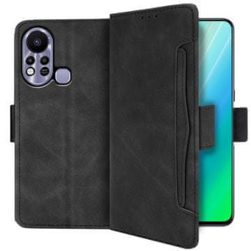 GS Preklopni ovitek za Infinix Hot 11s, reža za kartico, črn