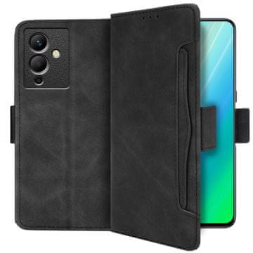GS Preklopni ovitek za Infinix Note 12 5G, reža za kartico, črn