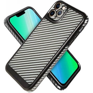 GS Ovitek za iPhone 12 Pro Max Carbon Slim, črn