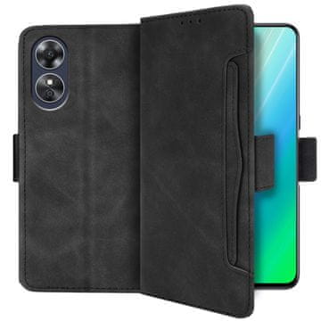 GS Ovitek za Oppo A17, reža za kartico, črn