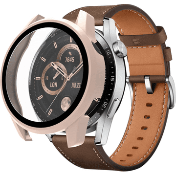 GS Ovitek 2 v 1 + kaljeno steklo za Huawei Watch GT 3 42 mm, roza