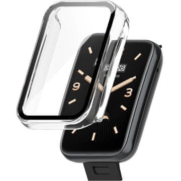GS Ovitek 2 v 1 + kaljeno steklo za Xiaomi Mi Band 7 Pro, prozoren