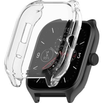 GS Ovitek 2 v 1 z zaščitnim ovitko za zaslon za Amazfit GTS 4, prozoren
