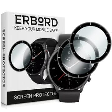 Overboard 2x hibridno steklo za Amazfit GTR 2e
