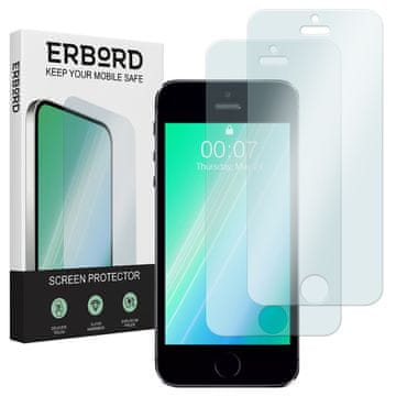 Overboard 2x kaljeno steklo za iPhone 5/5S/5C/SE, 9H trdo steklo, steklo