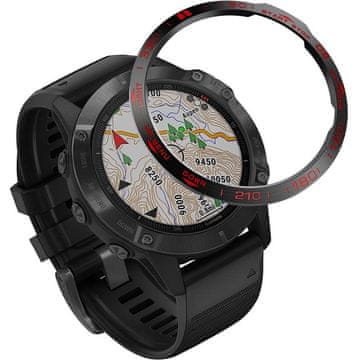GS Ovitek za okvir za Garmin Fenix 6 / 6 Pro, črn