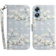 GS Ovitek za Oppo A17, denarnica, siva barva magnolije