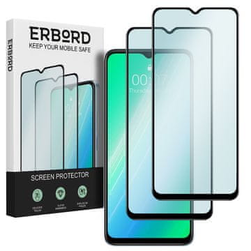 Overboard 2x kaljeno steklo za Vivo Y16 4G, 3D polno, steklo za celoten zaslon