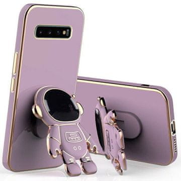 GS Ovitek za Samsung Galaxy S10, astronavt, vijoličen