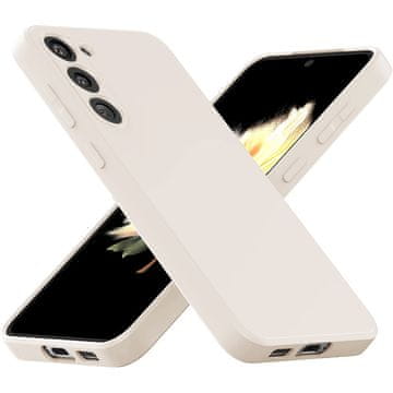 GS Ovitek za Samsung Galaxy S23 5G, Silikonski Lite, bež