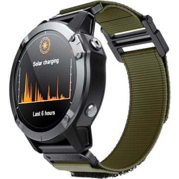 GS Najlonski pašček Quickfit 26 mm za Garmin, zelen