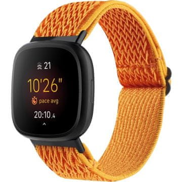 GS Najlonski pašček za Fitbit Versa 3/Versa Sense, oranžen
