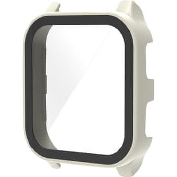 GS Ovitek 2 v 1 + kaljeno steklo za Garmin Venu Sq 2, bel