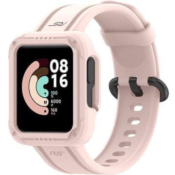 GS Pašček + ovitek za Xiaomi Redmi Watch 2 Lite / Xiaomi Mi Watch Lite, roza