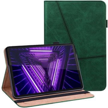 GS Ovitek za Lenovo Tab M10 Plus 10.6 Gen 3 TB-125F TB-128F, klasičen, z držalom za pisalo, zelen