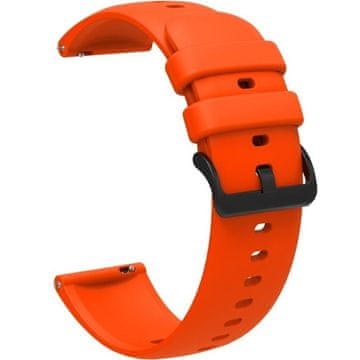 GS Univerzalni silikonski pašček 22 mm, gladek, oranžen