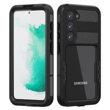 GS Vodoodporno ohišje IP68 za Samsung Galaxy S23, črne barve