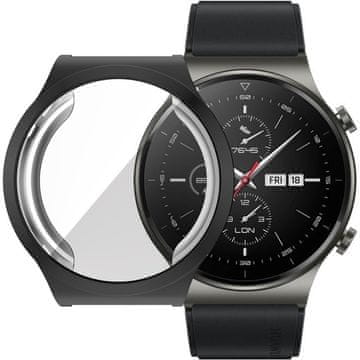 GS Ovitek 2 v 1 z zaščitnim ovitko za Huawei Watch GT 2 PRO, črn