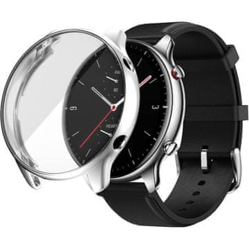 GS Ovitek 2 v 1 z zaščitnim ovitko za zaslon za Amazfit GTR 2, srebrn