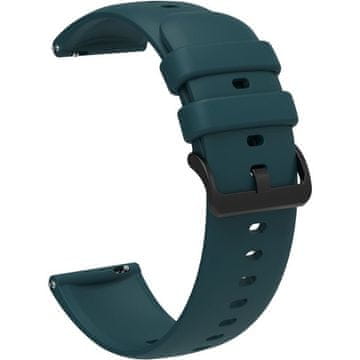 GS Univerzalni silikonski pašček 22 mm, gladek, zelen
