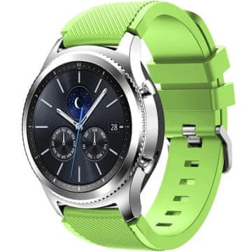 GS Univerzalni silikonski pašček 22 mm, limetno zelen