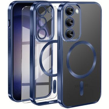 GS Ovitek za Samsung Galaxy S23 Plus, Electro MagSafe, temno moder + zaščitno steklo za zaslon