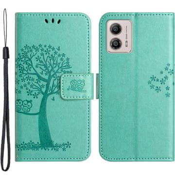 GS Ovitek za Motorola Moto G53 / G23 / G13, drevo, zelen
