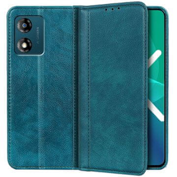 GS Ovitek za Motorola Moto E13, usnjeni, zelen