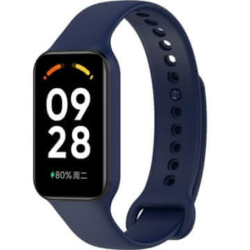 GS Silikonski pašček za Xiaomi Redmi Smart Band 2 / Xiaomi Smart Mi Band 8 Active, temno moder