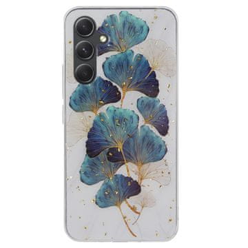 GS Ovitek Gold Glam za Samsung Galaxy A54, zeleni listi