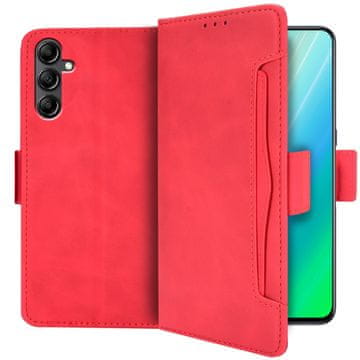 GS Ovitek za Samsung Galaxy A14 4G/5G, reža za kartico, rdeč