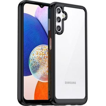 GS Ovitek za Samsung Galaxy A14 4G/5G Fusion Hybrid, prozoren/črn