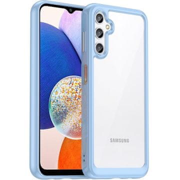 GS Ovitek za Samsung Galaxy A14 4G/5G Fusion Hybrid, prozoren/moder