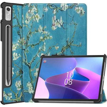 GS Ovitek za Lenovo Tab P11 Pro Gen 2 TB132FU TB132XU 11.2", tridelni s prostorom za pisalo, cvetlični