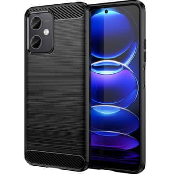 GS Ovitek za Xiaomi Redmi Note 12 5G / POCO X5 5G, Karbon, črn