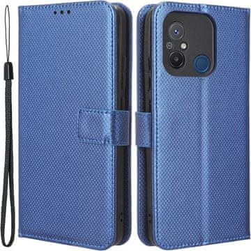 GS Ovitek za Xiaomi Redmi 12C, denarnica, pametni magnet, moder