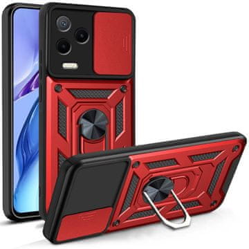 GS Oklepno ohišje za Infinix Note 12 2023, CamShield Slide, rdeče